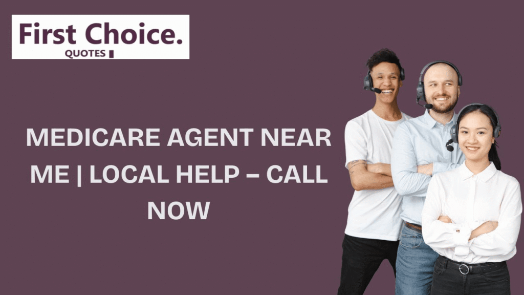 Smiling Medicare agents with headsets offering local help – First Choice Quotes